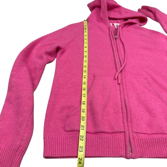 Isaac Mizrahi For Target Angora Wool Hoodie Women’s M Pink Full Zip Up Cardigan - Picture 10 of 10